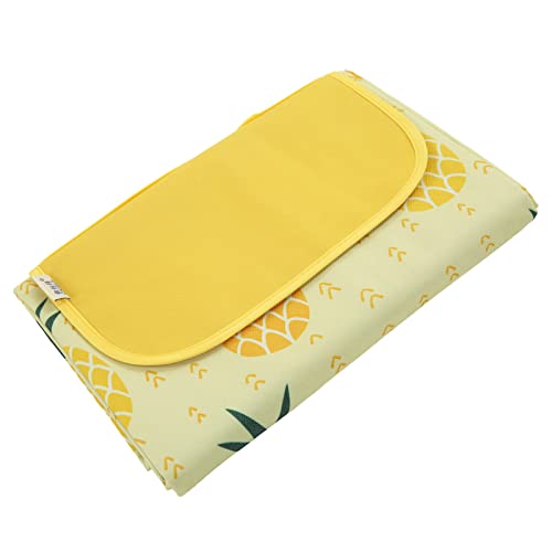 Picknickdecke, Großes Tragbares Oxford -Tuch mit Druckdesign Beachdecke Decke für Camping -Wandern (Yellow) von Generic