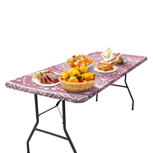 Picknicktischabdeckung, Tischschutz, elastisch, ölbeständige PVC-Tischdecke mit Flanell-Rückseite, schmutzabweisend, abwischbare Tischdecke für Outdoor, Picknick, Camping, Esszimmer, Küche Picknicktischabdeckung, Tischschutz, elastisch, ölbeständige PVC-Tischdecke mit Flanell-Rückseite, schmutzabweisend, abwischbare Tischdecke für Outdoor, Picknick, Camping, Esszimmer, Küche von Generic