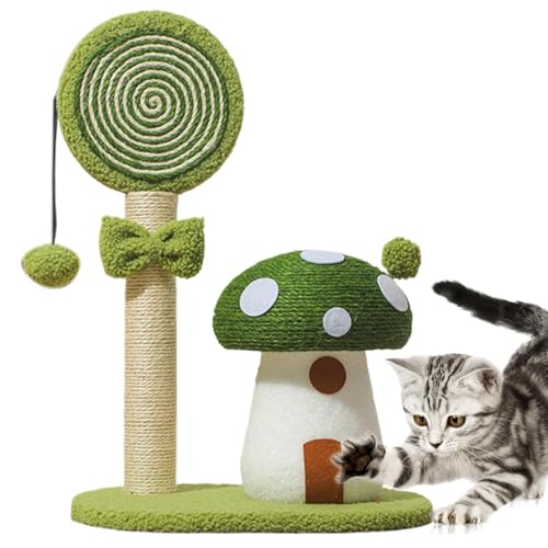 Pilz Cat Kletterrahmen, Pilzförmige Katze - Interaktiver Spielzeugkatzenbaum Indoor Scratch Post | Stabile Sisal Board Scratcher Pilz Kratzpfosten für Schlafzimmer Pilz Cat Kletterrahmen, Pilzförmige Katze - Interaktiver Spielzeugkatzenbaum Indoor Scratch Post | Stabile Sisal Board Scratcher Pilz Kratzpfosten für Schlafzimmer von Generic