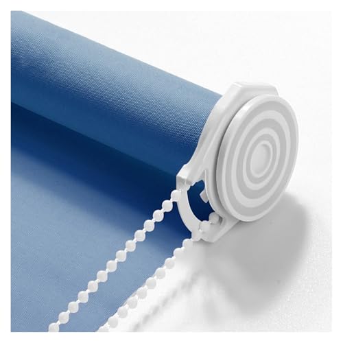Plissee Ohne Bohren Hitzeschutz Wandmontage Blackout Lamellenvorhang Modern Sichtschutz Verdunkelungsrollo Wohnzimmer Innen Fenster Balkon Gardine(Dark Blue,1.4X2.0M(4.6X6.6FT)) von Generic