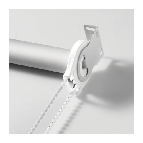 Plissee zum Bohren, Blickdicht Horizontal Verdunkelungsrollo, Grau Thermo Sonnenschutz Seitenzugrollo für Innen Wohnzimmer Balkon Gardine Fenster(White,60X200CM) von Generic