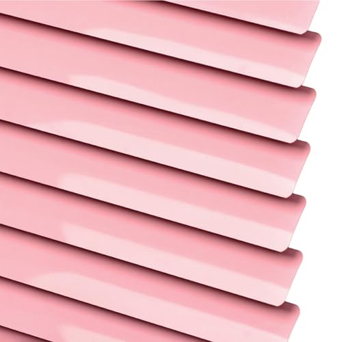 Plisseerollo Verdunklung Sichtschutz Sonnenschutz Lichtdurchlässig Lamellenvorhang Wohnzimmer Hitzeschutz Seitenzugrollo zum Bohren für Balkon Fenster(Likepink,78X150CM) von Generic