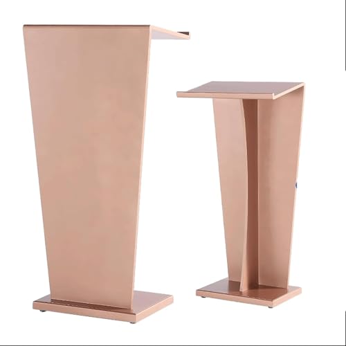 Podium Moderner MDF Podiumsständer Tragbare Kirche Kanzel Boden Stehend Präsentation Rednerpult Tisch Empfangstresen Für Klassenzimmer Büro Restaurant, Rose Gold Podium Moderner MDF Podiumsständer Tragbare Kirche Kanzel Boden Stehend Präsentation Rednerpult Tisch Empfangstresen Für Klassenzimmer Büro Restaurant, Rose Gold von Generic