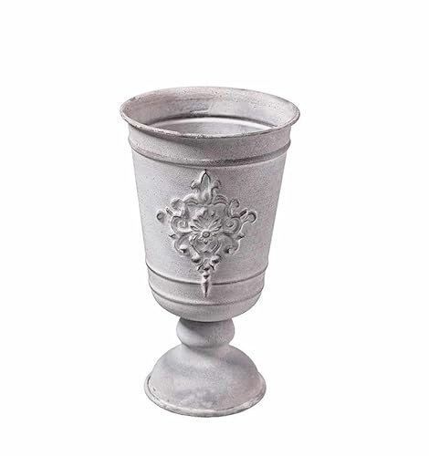 Pokal Zink Übertopf 22 cm hoch Blumenübertopf Topf Metall Gartendeko Pokal Zink Übertopf 22 cm hoch Blumenübertopf Topf Metall Gartendeko von Generic