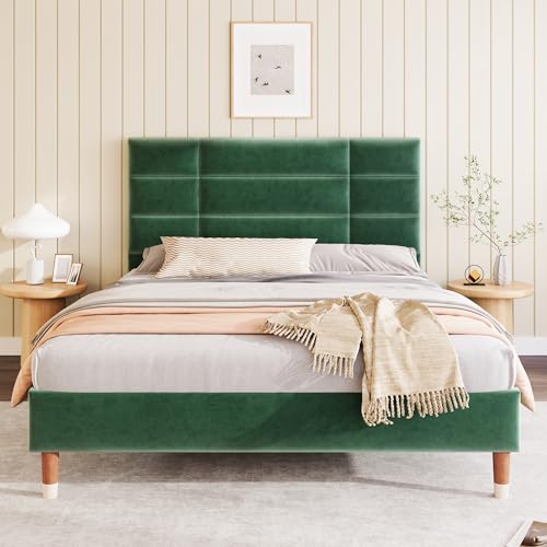 Polsterbett Doppelbett mit Lattenrost und komfortablem Kopfteil, stabiles Bett für Erwachsene, inkl. Stauraum unter dem Bett, Federkernmatratze und modernes Design von Generic