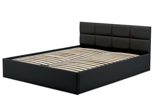 Polsterbett Monos 160x200 mit Bettkasten! Metallregal mit gaslift! Best Bett! (Soft 11) von Generic