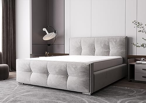 Verona Idee Polsterbett Roma 5 Farben mit Lattenrost 3 Größen 120 140 oder 160 Komfort Bettkasten Grau 140cm X 200cm Verona Idee Polsterbett Roma 5 Farben mit Lattenrost 3 Größen 120 140 oder 160 Komfort Bettkasten Grau 140cm X 200cm von Generic