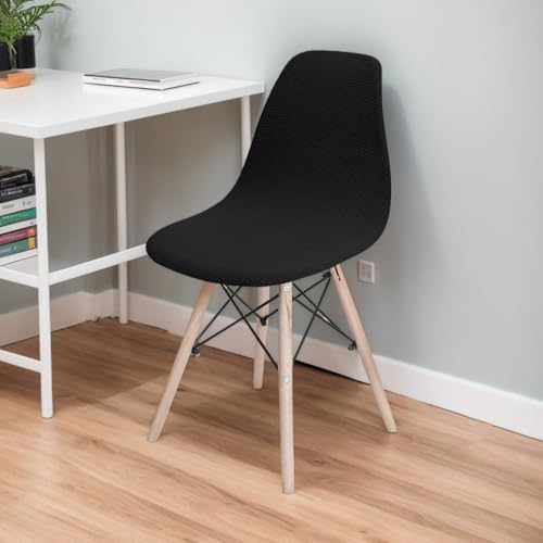 Polyester 4Er-Set Esszimmerstuhlhussen Stretch-Schonbezüge Für Küchenstühle Hohe Rückenlehne Abnehmbare Waschbare Sitzschoner Zuhause Hotel Bankett,E,6PCS von Generic