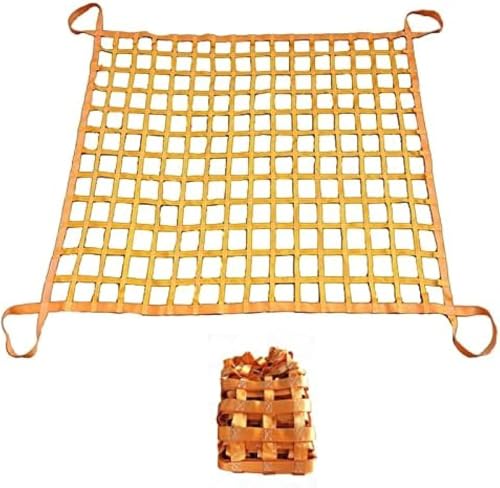 Polyester Cargo Hebenetze - Flaches Hebenetz, Hebenetz Für Industrielle Be- Und Entladewerkzeuge, Dekorative Zäune Gartenkletternetz, Last 0,3-3,5 Tonnen, 1.5 X 1.5M/Mesh 10cm/Load 300kg von Generic