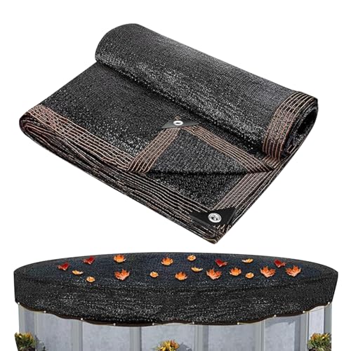 Pool Fine Mesh Deckung - Leichtes Blattdämpfernetz, gemahlene Poolblätter | Fine Mesh Swimming Pool Protector, wiederverwendbares Außenstaubschild, Sicherheitsnetzabdeckungsausrüstung Hausgartenwartun von Generic