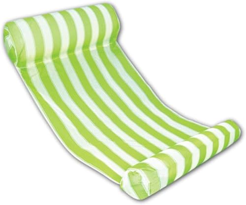 Pool Floats Adult Schwimmbad Schwimmen Aufblasbare Schwimmende Hängematte Lazy Water Liege Schwimmbad Schwimmen Ring Wasser Hängematte Schwimmender Wasserstuhl, Green, One Size von Generic