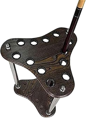 Pool Queue Rack Pool Queue Halter Pool Queue Ständer 12 Loch Pool Queue Racks, Snooker Pool Queue Rack Für Billard Zimmer, Pool Hall, Bar Room Pool Stick Halter Billard Queue Rack, A, 60 * 34 * 34cm von Generic