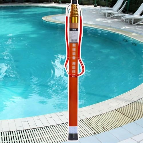 Pool Safetyd Hook, Aluminum Emergency Life-Saving Safetyd Hooks Antid Skid Handle Special Rescue Hook Swimming Pool Life Saving Hook and Pole Summer for Water Parks Seaside(10m/33 ft) von Generic