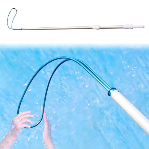 Pool Safetyd Hook, Emergency Life-Saving Pole Pool Rescue Hook with Body Hook for Pool Telescopic Life Hook Rod for Help Struggling Drowning Swimmers(26.2ft/800cm) von Generic