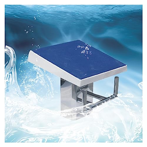 Pool-Sprungplattform, Sprungplattform, Sprungbrett aus Edelstahl 304 mit Rutschfester Arbeitsplatte, rutschfeste Oberfläche mit Einer Neigung von 15 °, Tragfähigkeit von Generic