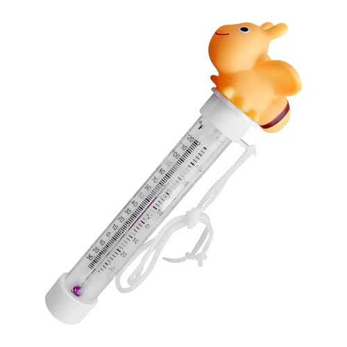 Pool-Temperaturmessgerät | Schwimmendes Wassertemperatur-Thermometer für Spa | Doppelskala mit präziser Anzeige für Aquarium, Pool Sicherheit Pool-Temperaturmessgerät | Schwimmendes Wassertemperatur-Thermometer für Spa | Doppelskala mit präziser Anzeige für Aquarium, Pool Sicherheit von Generic