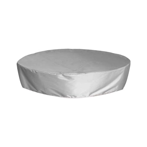 Poolabdeckung, 420D Winterabdeckung für oberirdische Pools, Uv-Schutz Pool Abdeckplane, Beschichtete Abdeckung Poolplane Abdeckplane StabilitäT Und Einfache Installation (Grau, 190x30cm) von Generic