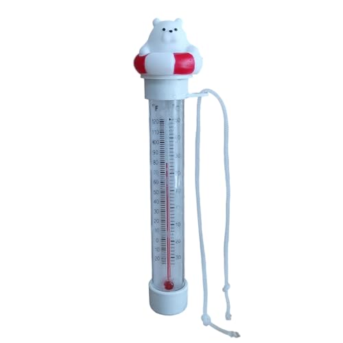 Pooltemperaturmesser - schwimmendes Thermometer für Schwimmbad, Cartoon -Wasserstrahl | Präzise Temperaturtester für Innenbetreide im Freien, Familiensee, Gartenteich, Heimbad, Kinderdusche von Generic