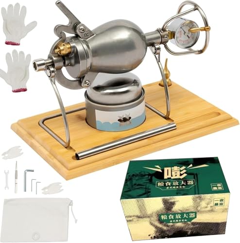 Popcornmaschine, Chinesischer Traditioneller Popcorn-Maker, Manueller Popcorn-Korn-Verstärker, Edelstahl-Popcorn-Popper, Geschenke für Weihnachtsfreundinnen(200ml) von Generic