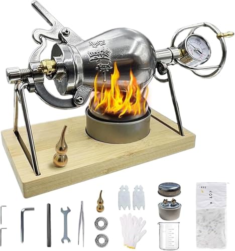 Popcornmaschine mit Offener Flamme, Chinesischer Traditioneller Manueller Popcorn-Getreide verstäRker topf, Popcorn-Popper Aus Edelstahl FüR Halloween-Treffen(500ml) von Generic