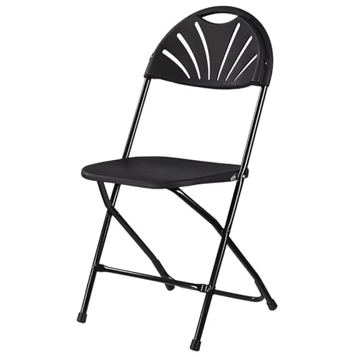 Portable Folding Chair, lightweight & comfortable, 220lbs Capacity, ideal for Dining & Events, Compact Design for Easy Storage (Black) von Generic