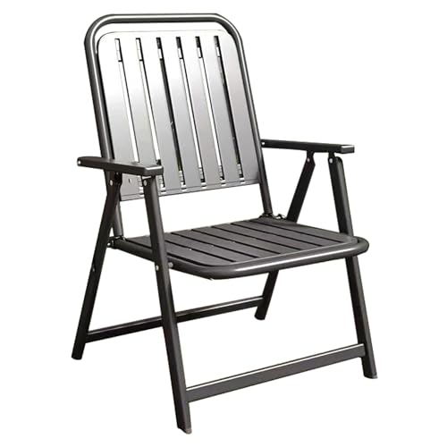 Portable Folding Chair - Outdoor Dining Chair for Garden, Lawn, Courtyard & Balcony - Lightweight, Compact, Easy to Carry - Stylish Black Design Portable Folding Chair - Outdoor Dining Chair for Garden, Lawn, Courtyard & Balcony - Lightweight, Compact, Easy to Carry - Stylish Black Design von Generic