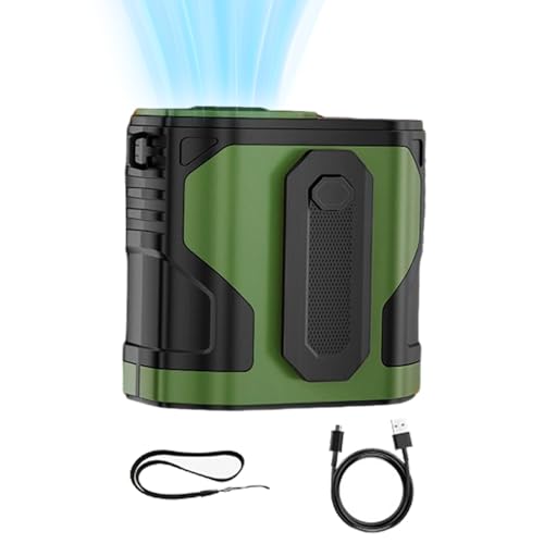 Portable Taille Fan, Taille Fan Clip On | LED -Taschenlampe tragbarer Ventilator - High-Power Low Lärm Kühlwerkzeug Gadgets für den persönlichen Gebrauch Baustellen im Freien Portable Taille Fan, Taille Fan Clip On | LED -Taschenlampe tragbarer Ventilator - High-Power Low Lärm Kühlwerkzeug Gadgets für den persönlichen Gebrauch Baustellen im Freien von Generic
