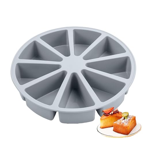Portion-Kuchenform aus Silikon, 9 Vertiefungen Kuchenform, Creme-Kuchenform aus Silikon, Triangle Pizza Backform, Scone Pan Gadget für Anfänger für Restaurants, Brot Portion-Kuchenform aus Silikon, 9 Vertiefungen Kuchenform, Creme-Kuchenform aus Silikon, Triangle Pizza Backform, Scone Pan Gadget für Anfänger für Restaurants, Brot von Generic