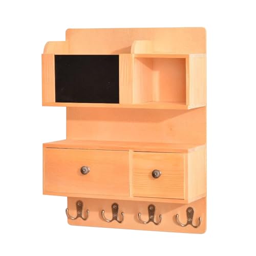 Post-Halterung für Wand, Wand-Organizer mit Haken, für Küche, Eingang, Wohnzimmer, rustikale Heimdekoration von Generic