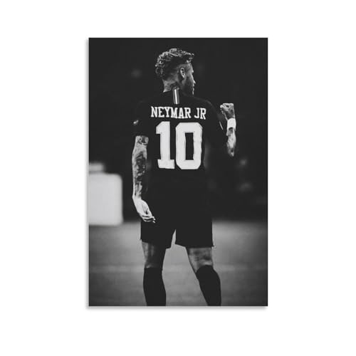 Poster Brasilianischer Fußballspieler Neymar (8) auf Leinwand, Wandkunst, Poster, Foto, Gemälde, Poster, Raumdekoration, 30 x 45 cm von Generic