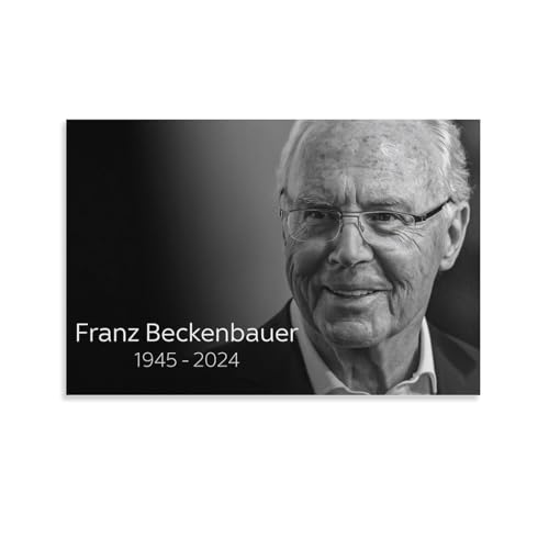 Poster Deutschland-Fußballer Franz Beckenbauer (26), Kunstdruck auf Leinwand, Wandfarbe, Kunstposter, Dekoration, moderne Wohnkunstwerke, 30 x 45 cm von Generic