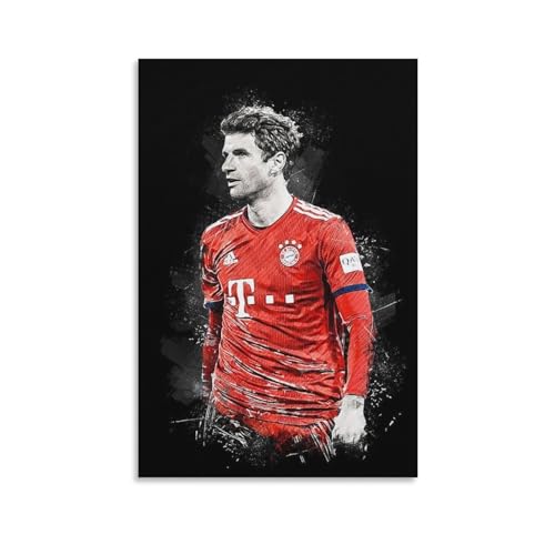 Poster mit Fußball-Superstar Thomas Muller (43) Poster, Wandkunst, Malerei, Leinwanddrucke, Dekor-Poster, Kunstwerke, 20 x 30 cm von Generic
