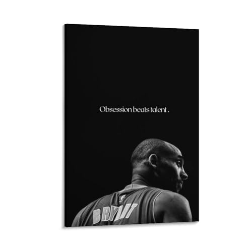 Poster mit legendärem Basketballspieler, Kobe Bryant (54), Wandkunst, Poster, Heimdekoration, Bild, Leinwand, Malerei, Poster, 50 x 75 cm von Generic