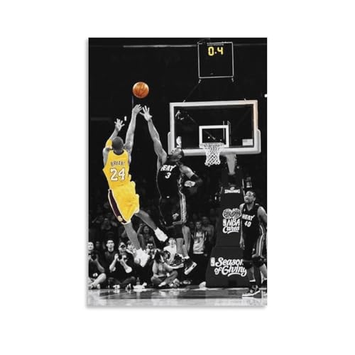 Poster mit legendärem Basketballspieler, Kobe Bryant (62), Wandkunst, Gemälde, Poster, Leinwanddruck, Poster, Kunstwerke, Raumdekoration, 50 x 75 cm von Generic