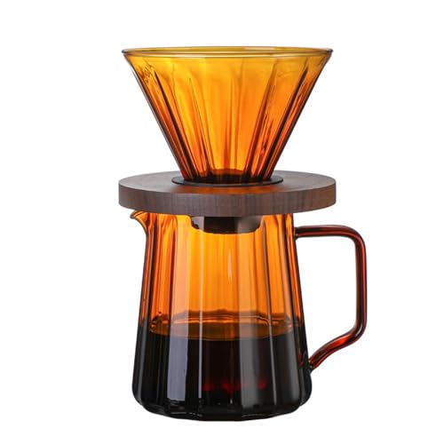 Pour Over Kaffeemaschine Glas Kaffeekanne Sharing Pot Set Kaffeefilter Hand Brewer Kaffeekanne Pour Over Kaffeemaschine Glas Kaffeekanne Sharing Pot Set Kaffeefilter Hand Brewer Kaffeekanne von Generic