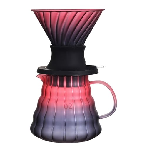 Pour Over Kaffeemaschine Hand Brew Filter Cup Kaffeefilter Hand Brew Kaffeekanne Sharing Pot Filter Kaffeekanne von Generic