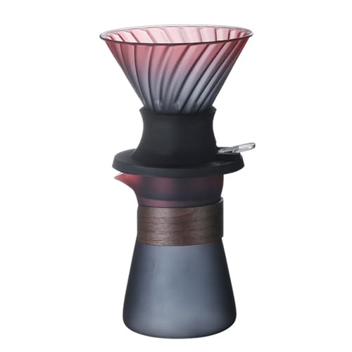 Pour Over Kaffeemaschine Hand Brew Kaffeekanne Kaffeefilter Tasse Tropfkaffee Sharing Krug Home Kaffeefilter-Set von Generic