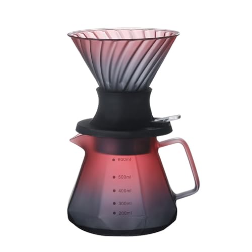 Pour Over Kaffeemaschine Kaffeefilter Kaffeekanne Tropffilter Tasse Handgebrühte Kaffeekanne Sharing Pots von Generic