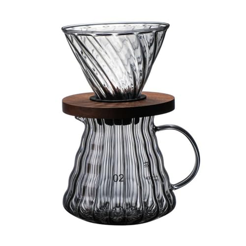 Pour Over Kaffeemaschine Outdoor Hand Brew Kaffeekanne Set Home Filter Cup Sharing Topf Kaffee Leck Topf von Generic