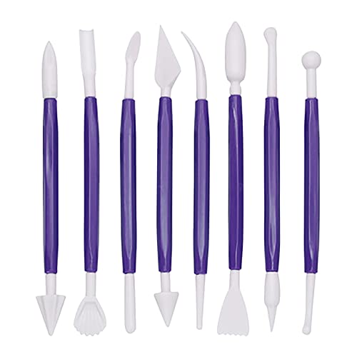 Präge-Kunststoff-Backwerkzeug, weicher Kuchen, Backwerkzeug, Backgeschirr-Set, Backformen Setzkasten 24 (Purple, One Size) von Generic