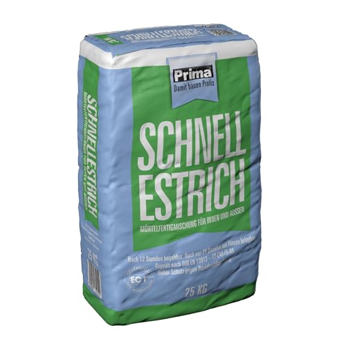 Prima Schnellestrich für Innen- und Außenbereich 25Kg Sack (Einzelsack - 25 Kg) von Generic