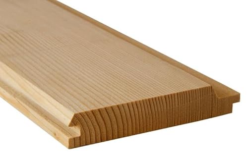 Profilbretter Profilholz Fassadenprofil Fasebretter 15x96mm Długość:200cm Holz 20 St. Saunaholz Bienenstockholz Dachuntersicht Verkleidung von Generic