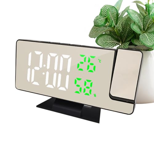 Projektionswecker, Projektionswecker, LED-Digitaluhr, 4 Weckzeiten mit Helligkeitsdimmer | 7,8 Zoll Uhren, Digitaluhr, 180° drehbarer Projektor Projektionswecker, Projektionswecker, LED-Digitaluhr, 4 Weckzeiten mit Helligkeitsdimmer | 7,8 Zoll Uhren, Digitaluhr, 180° drehbarer Projektor von Generic