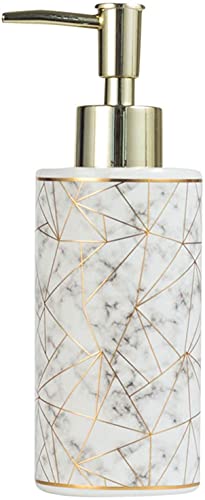 Pump Bottle Dispenser Ceramic Soap Dispenser Durable Liquid Bottle for Bathroom and Kitchen Countertops with Golden Surface Nozzle 300ml/10oz Pump Bottle Dispenser Ceramic Soap Dispenser Durable Liquid Bottle for Bathroom and Kitchen Countertops with Golden Surface Nozzle 300ml/10oz von Generic