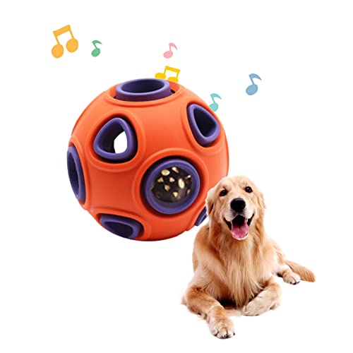 Puzzleball für Hunde, interaktiver Hundespielzeugball,Bissfestes, interaktives und bereicherndes Welpenspielzeug | Um sie beschäftigt zu halten, eignet Sich Gummi für Katzen im Innenbereich, von Generic
