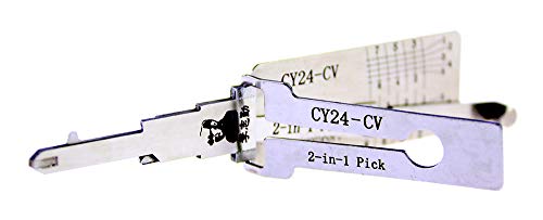 QiDAi CY24-CV 2-in-1 Dietrich- und Decoder-Werkzeug, Pick-Lock-Kit für Autos, Auto-Zündschloss und Türschloss-Öffnungswerkzeug von Generic