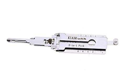 QiDAi KIA3R 2-in-1 Dietrich- und Decoder-Werkzeug, Pick-Lock-Kit für Autos, Auto-Zündschloss und Türschloss-Öffnungswerkzeug von Generic