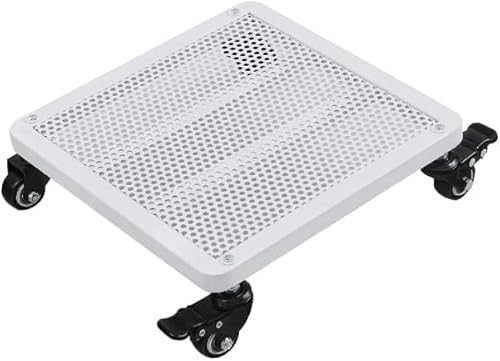 Quadratischer Eisen Pflanztopf Wagen Großer Pflanzentopf Mover Dolly Garten Blumentopf Ständer Auf Rädern Pflanztopf Caddy Auf Rädern Pflanztopf Untersetzer Mit Rädern Mit Bremsen Outdoor I von Generic