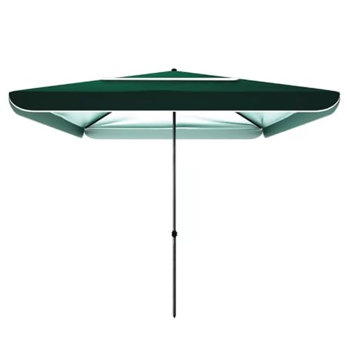 Quadratischer Sonnenschirm Balkon 200 x 200 cm, UV Schutz 50+ Terrassenschirm, Wasserfest Outdoor Gartenschirm, Marktschirm für Garten, Strand(Green) von Generic