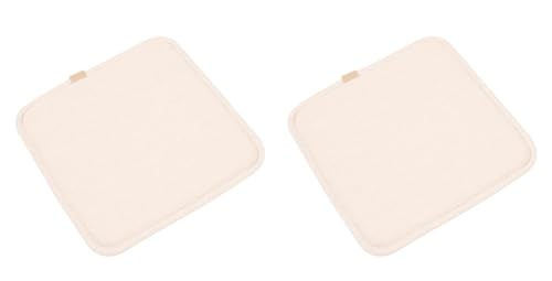 Quadratisches Sitzkissen für Barhocker mit Bändern 15,7 x 15,7 Zoll Hockerkissenbezug Barhockerkissen Sitzpolster 2er-Set (15,7 x 15,7 Zoll weiß) von Generic